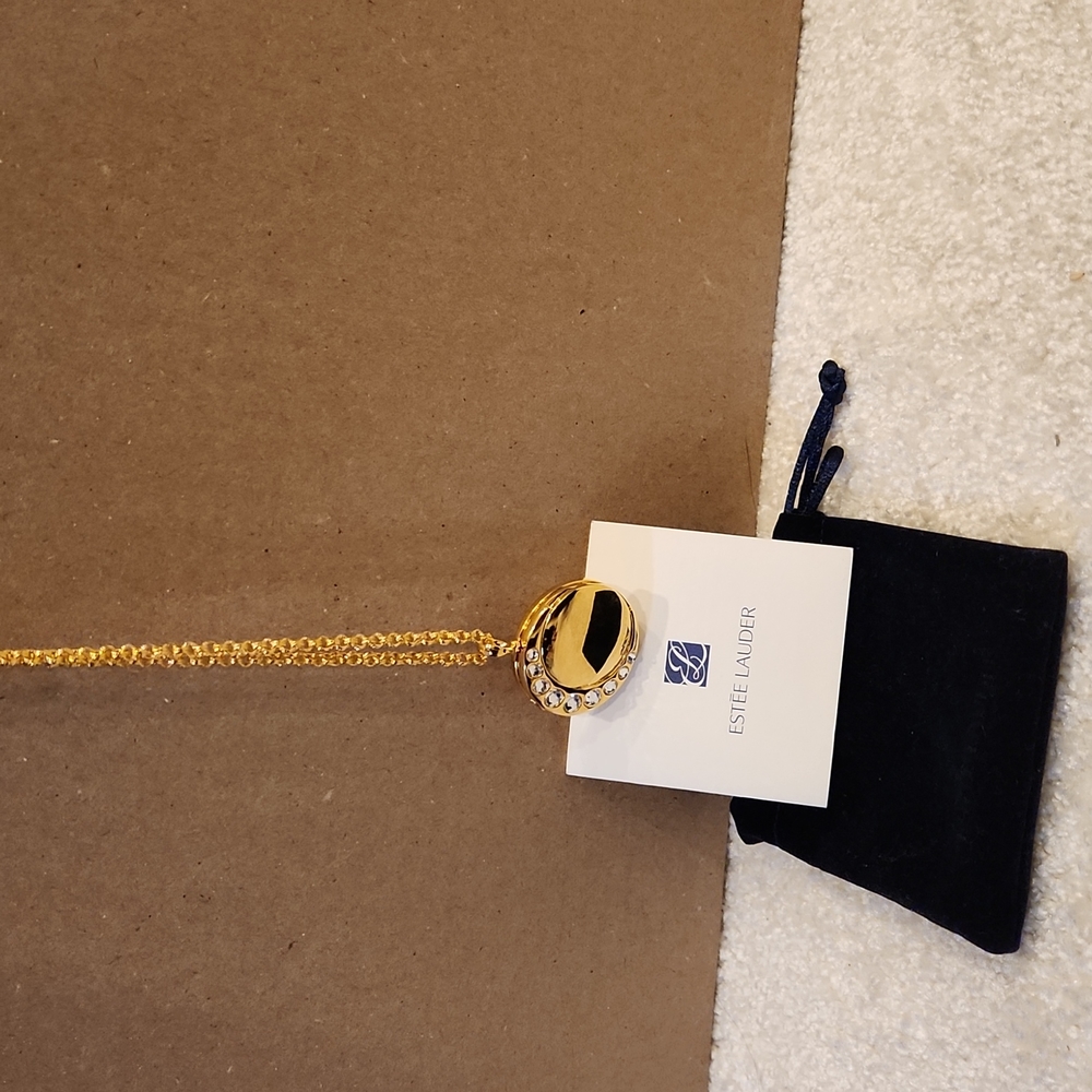 Estee lauder luxury perfume necklace